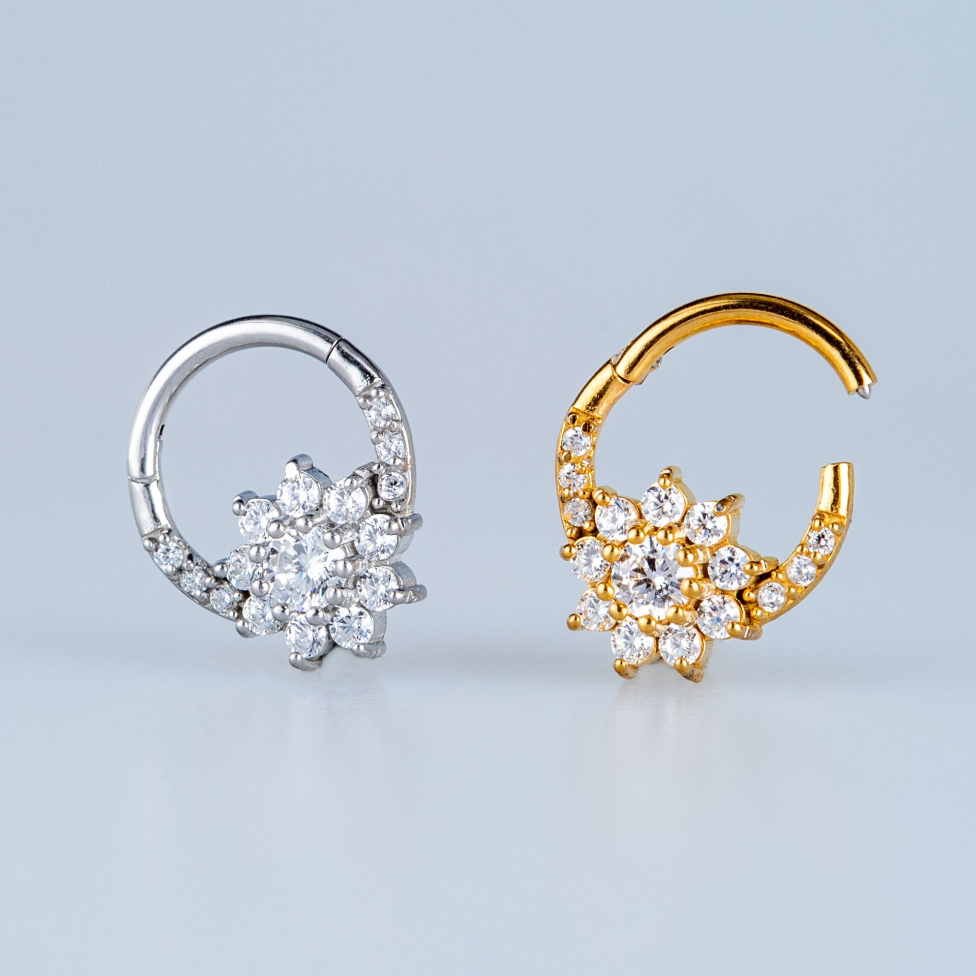 Piercing Çelik Halka Segment Çiçek