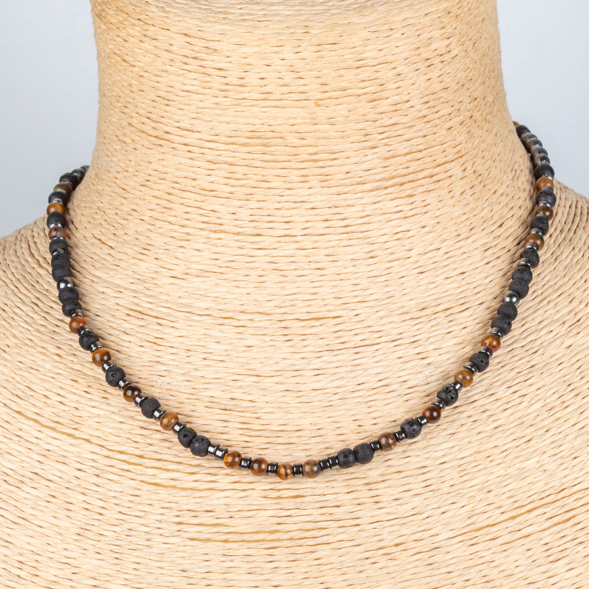 Doğal Taş Hematit Kolye