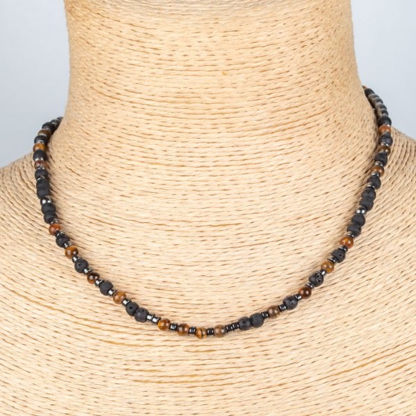 Natural Stone Hematite Necklace