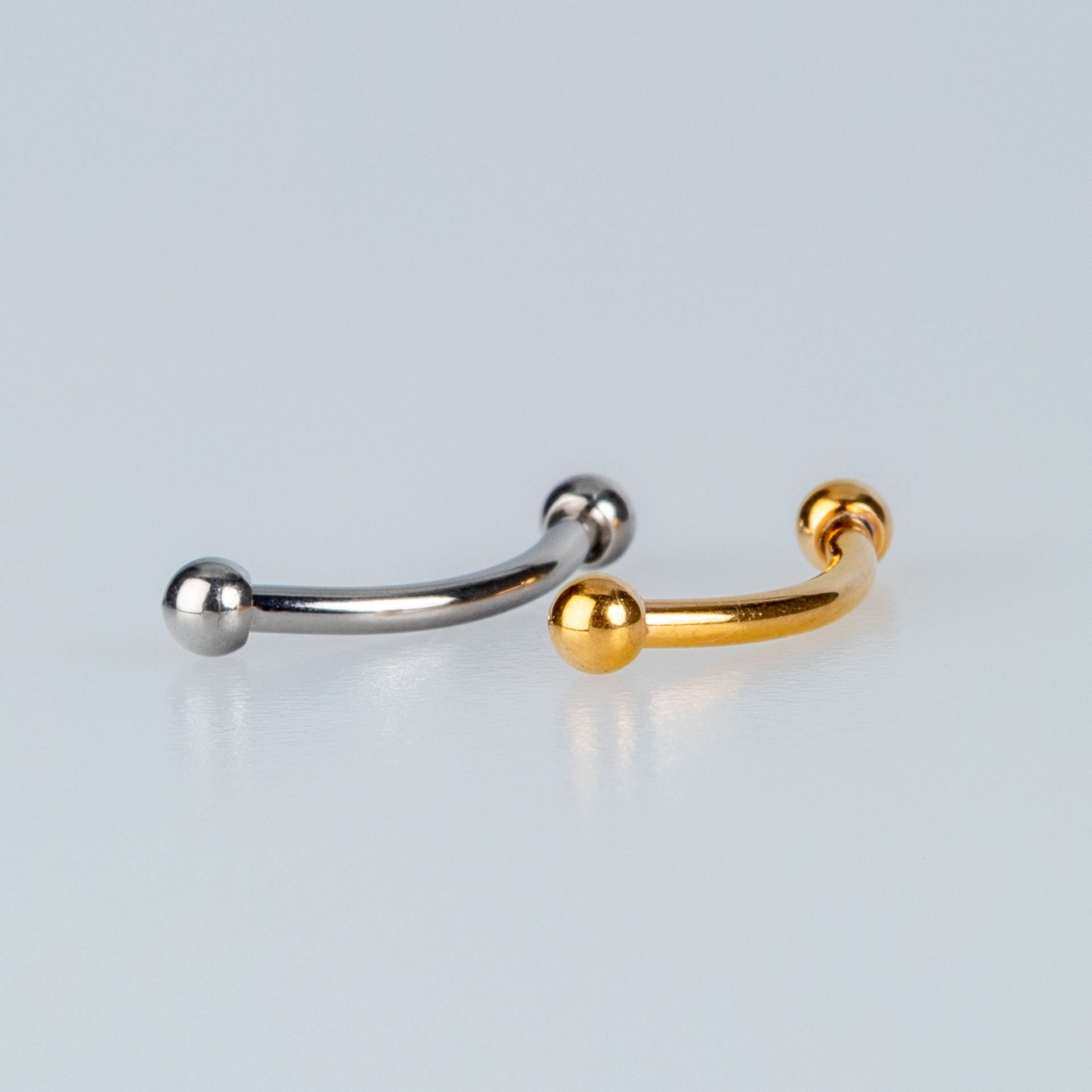 Piercing Titanium Eyebrow 2mm Ball White 8mm
