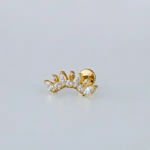 Piercing Titanyum Tragus Sarı 8mm