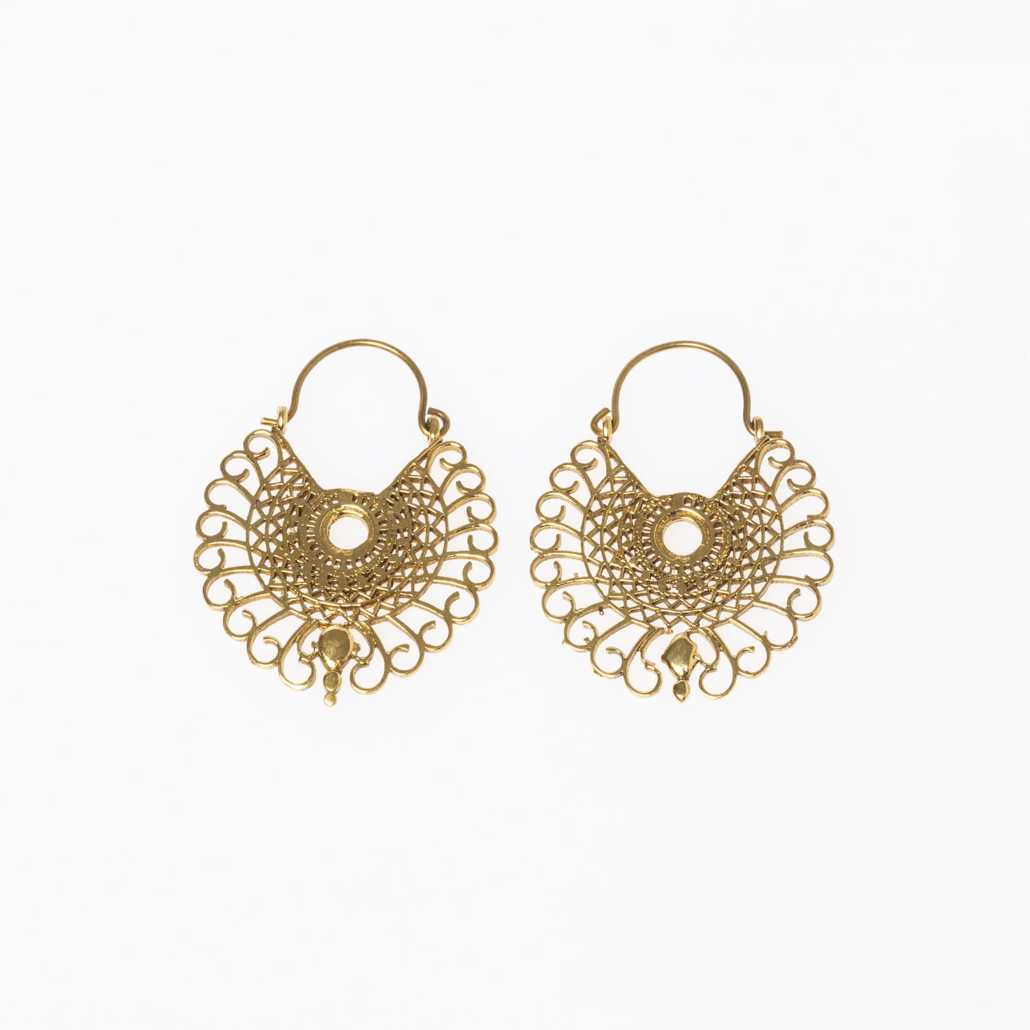 Brass Tube Earrings