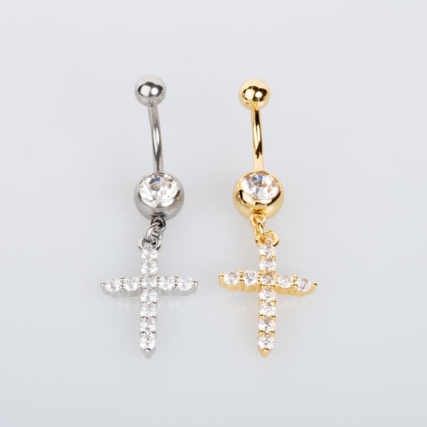 Piercing Göbek Haç