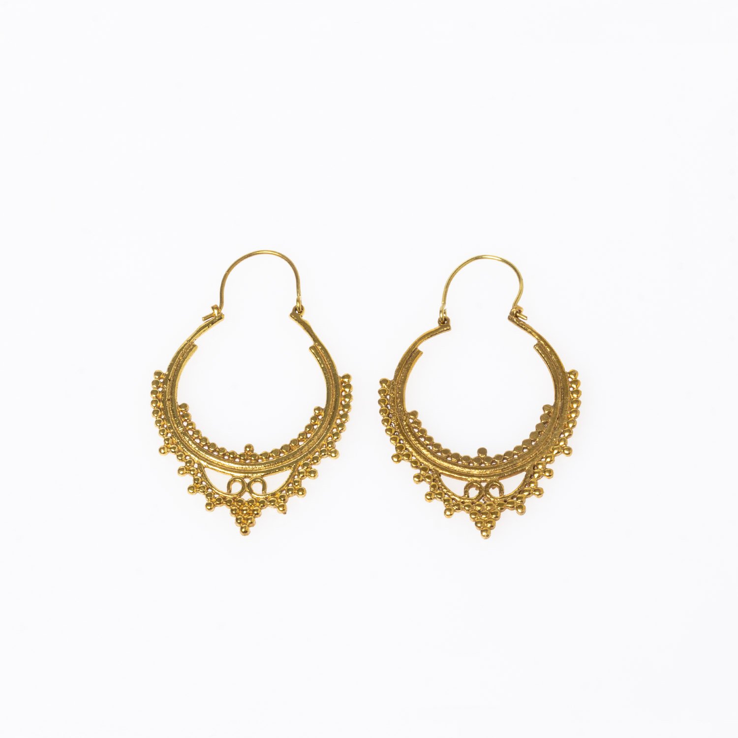 Brass Tube Earrings