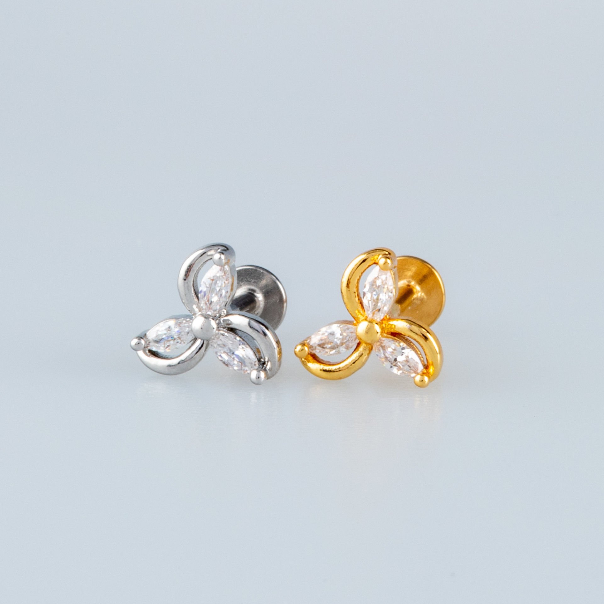 Piercing Tragus Rüzgar Gülü Sarı 8mm