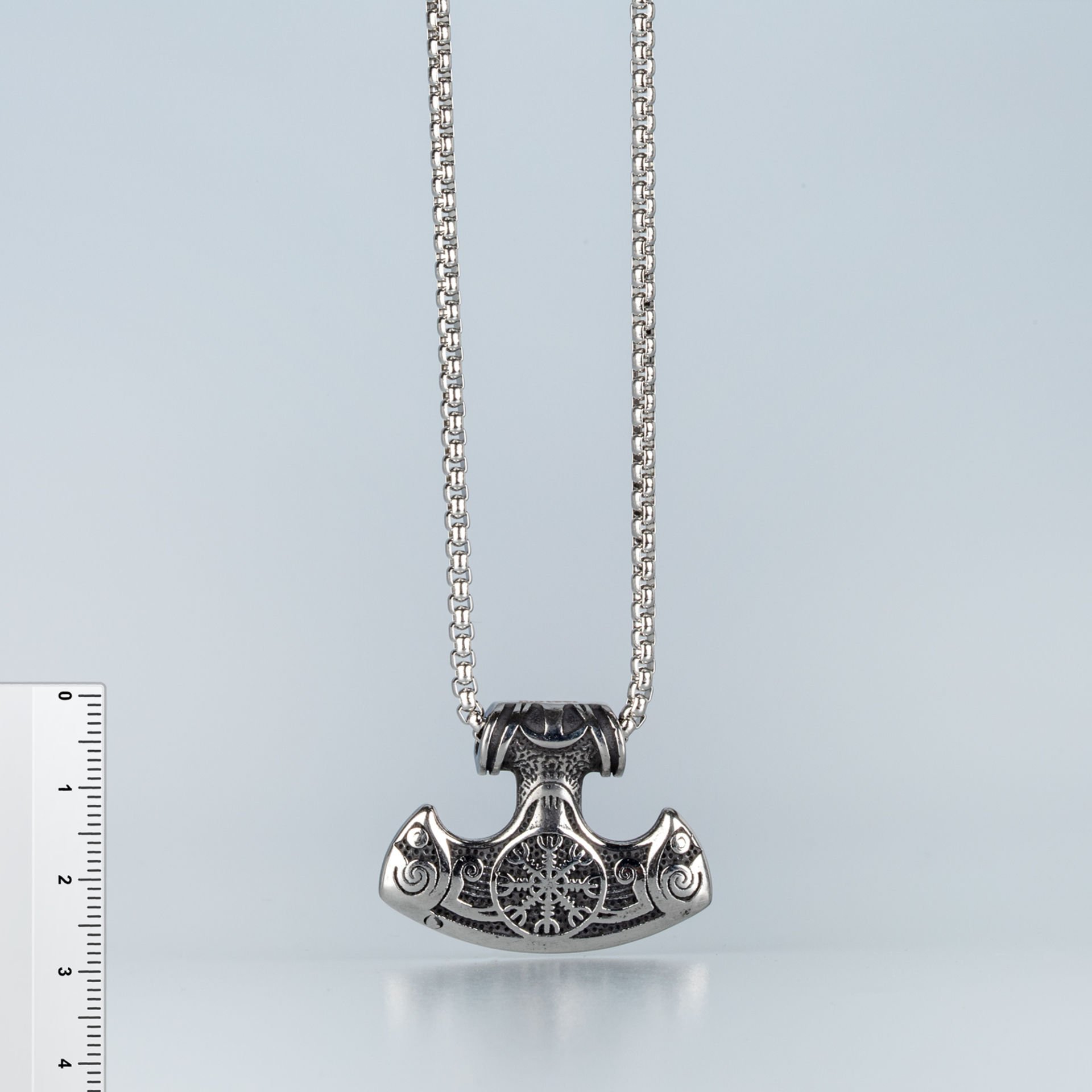 Çelik Kolye Viking Savaşçı Baltası