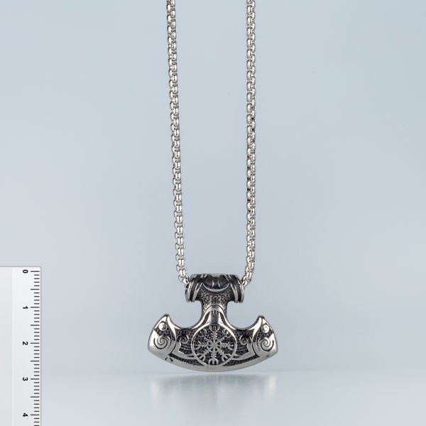 Steel Necklace Viking Warrior Ax