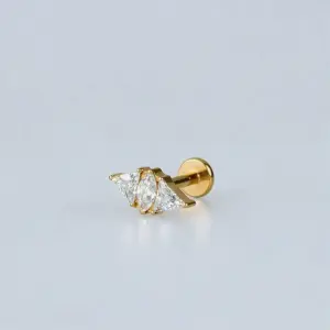 Piercing Titanyum Tragus Sarı 8mm