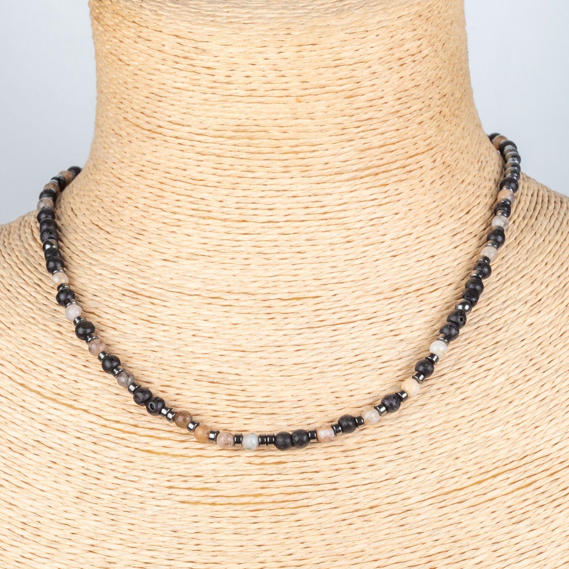 Doğal Taş Hematit Kolye