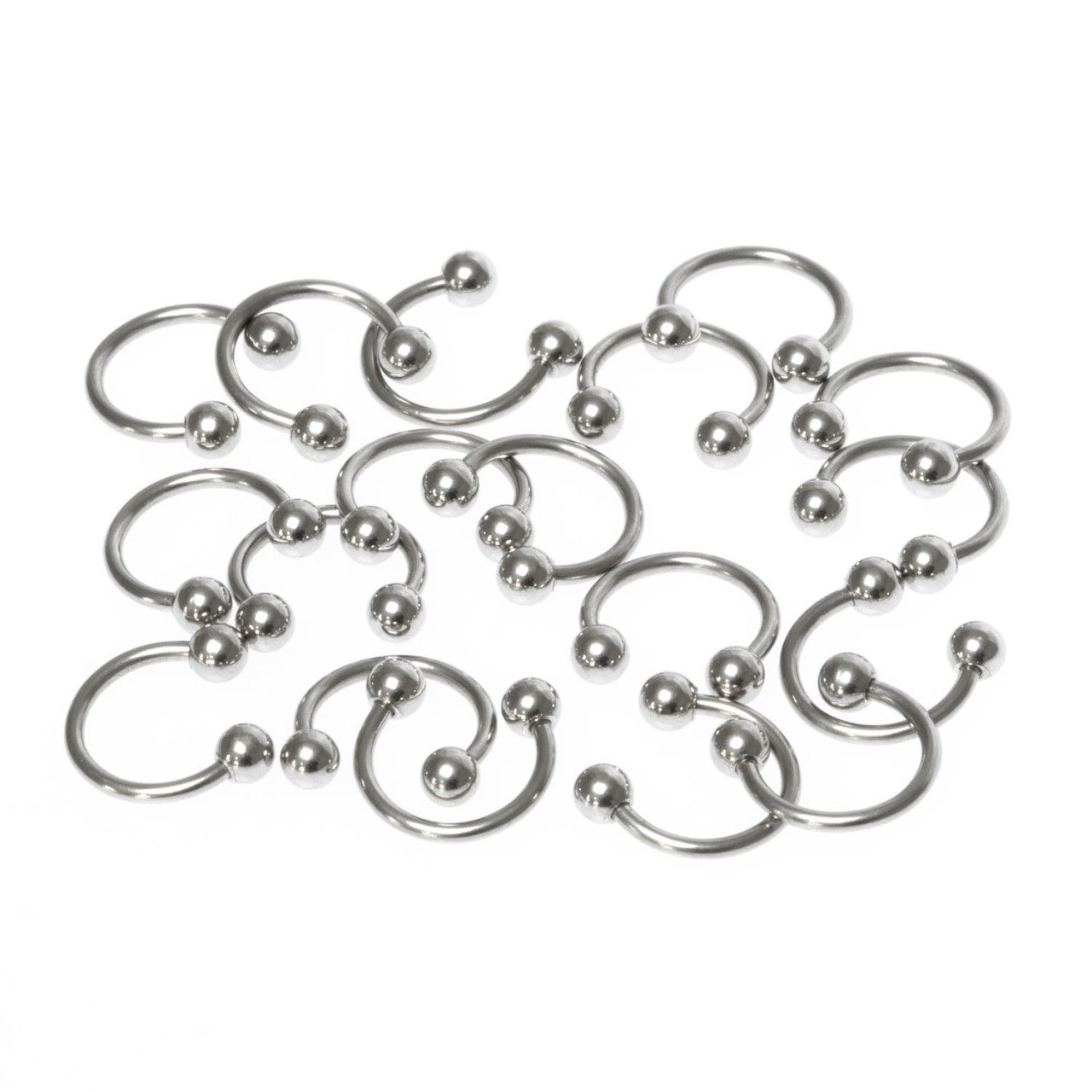 Toptan 316L Çelik Piercing Septum Smiley İlk Delim 3mm Top Boy: 1.2x10x3mm
