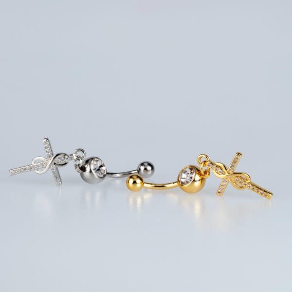 Piercing Göbek Haç