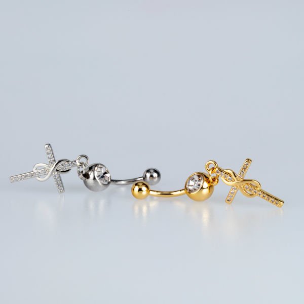 Piercing Göbek Haç