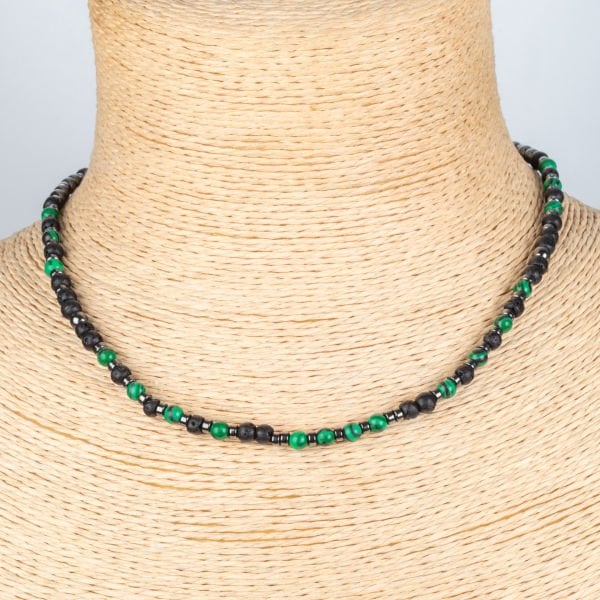 Doğal Taş Hematit Kolye