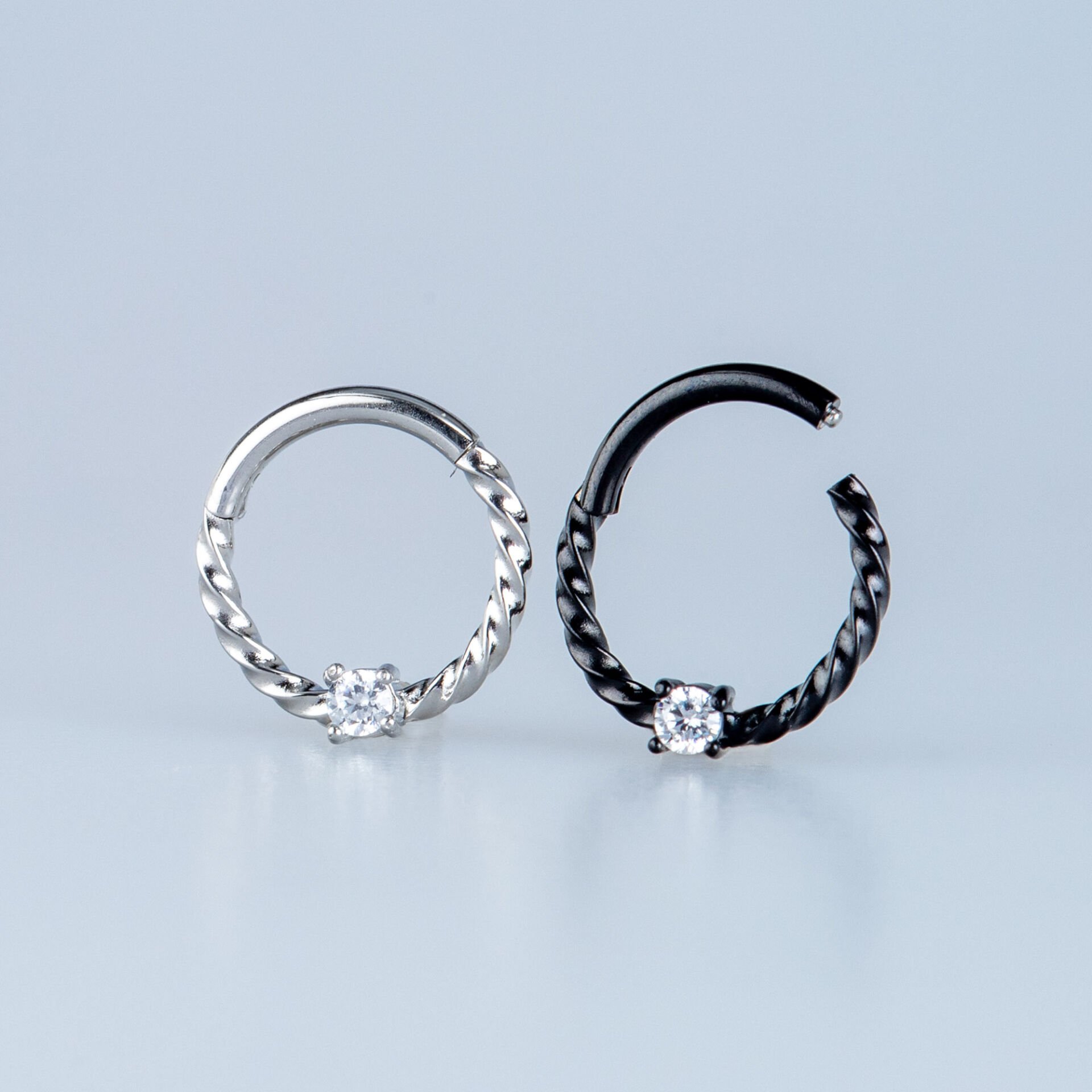 Piercing Çelik Halka Segment Burgu