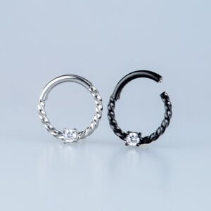 Piercing Çelik Halka Segment Burgu