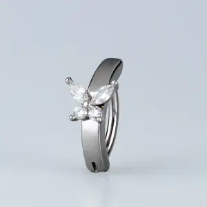 Toptan Piercing 316L Cerrahi Çelik Taşlı Kelebek Ters Göbek Vos Etnik Takı