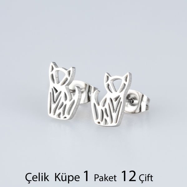 Steel Earring Cat Package