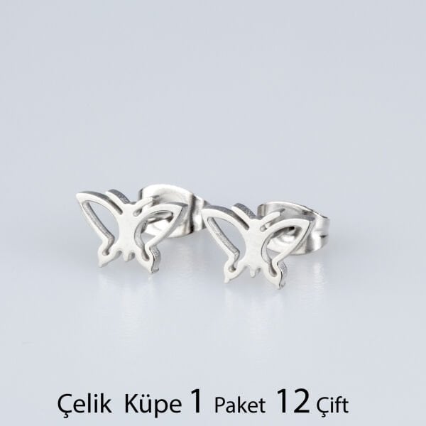 Steel Earring Butterfly Package
