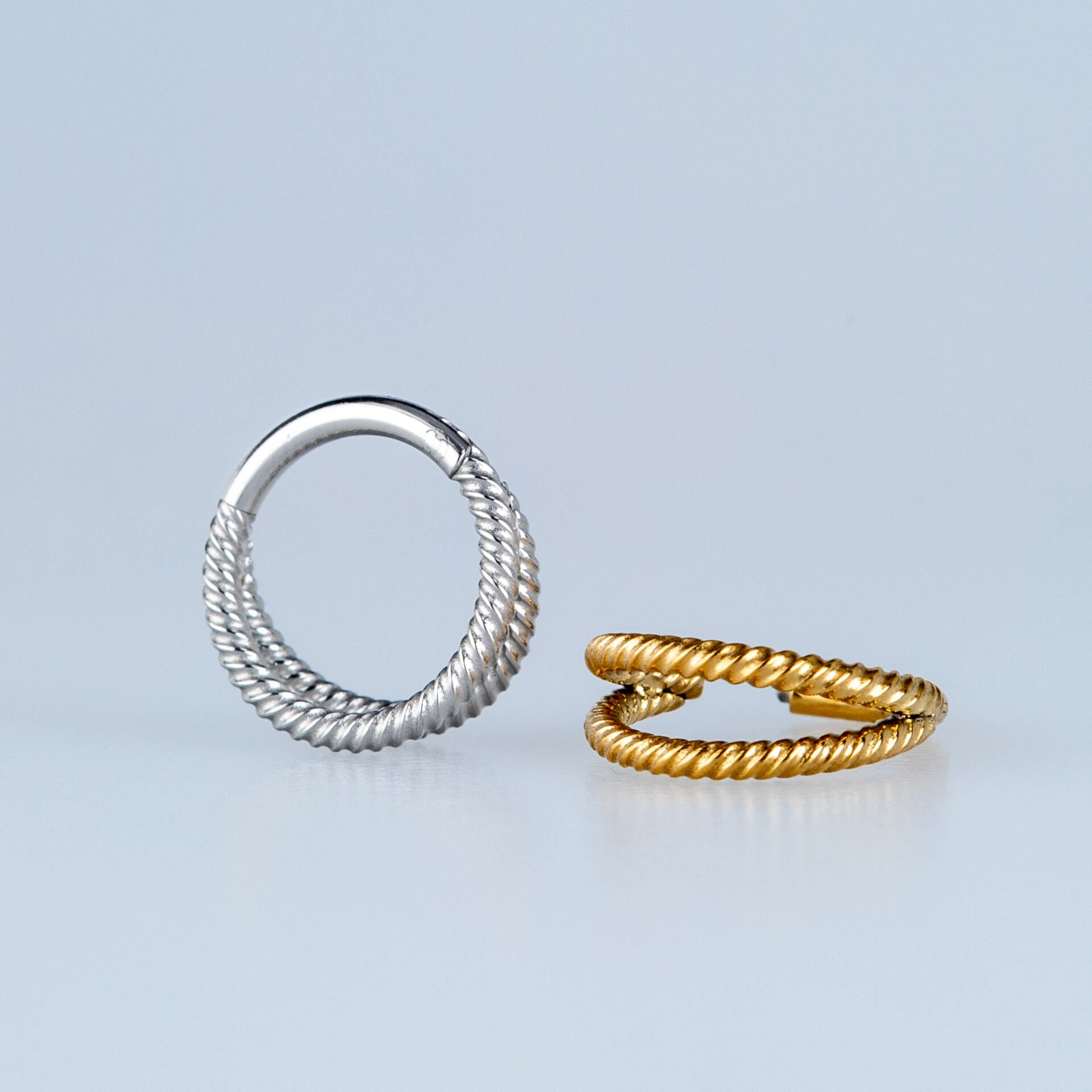 Piercing Çelik Halka Segment 2 Li Burgu