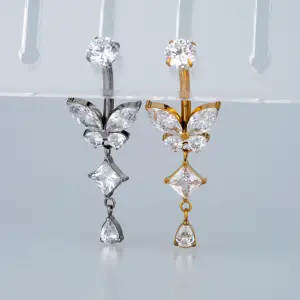 Piercing G23 Titanyum Göbek Fashion Kelebek