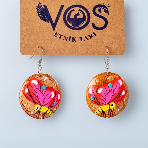 Wooden Earring Butterfly
