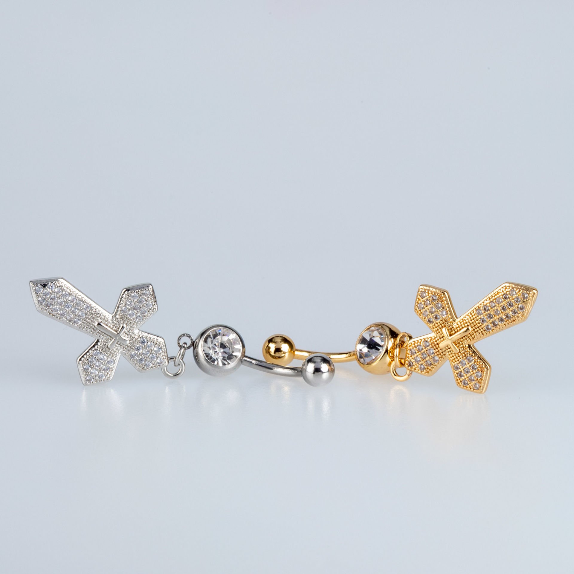 Piercing Göbek Haç