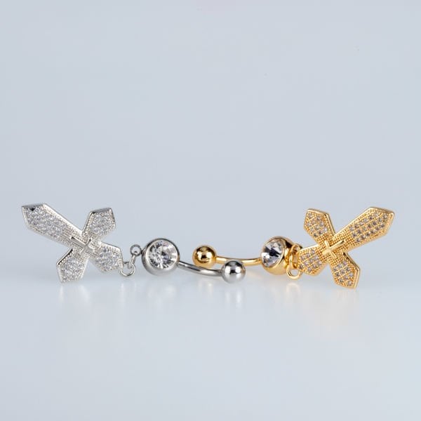 Piercing Göbek Haç