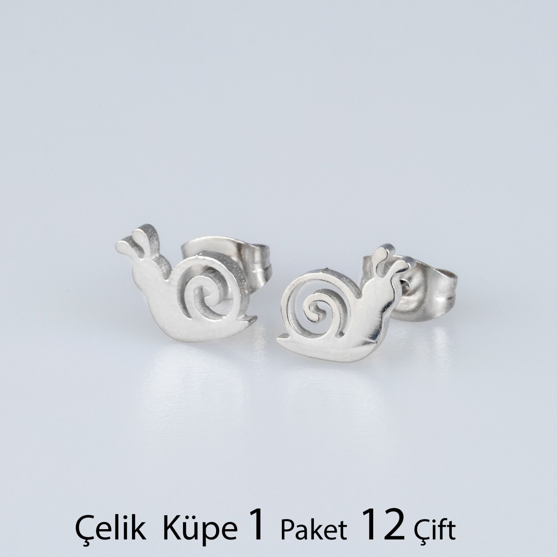 Çelik Küpe Salyangoz Paket