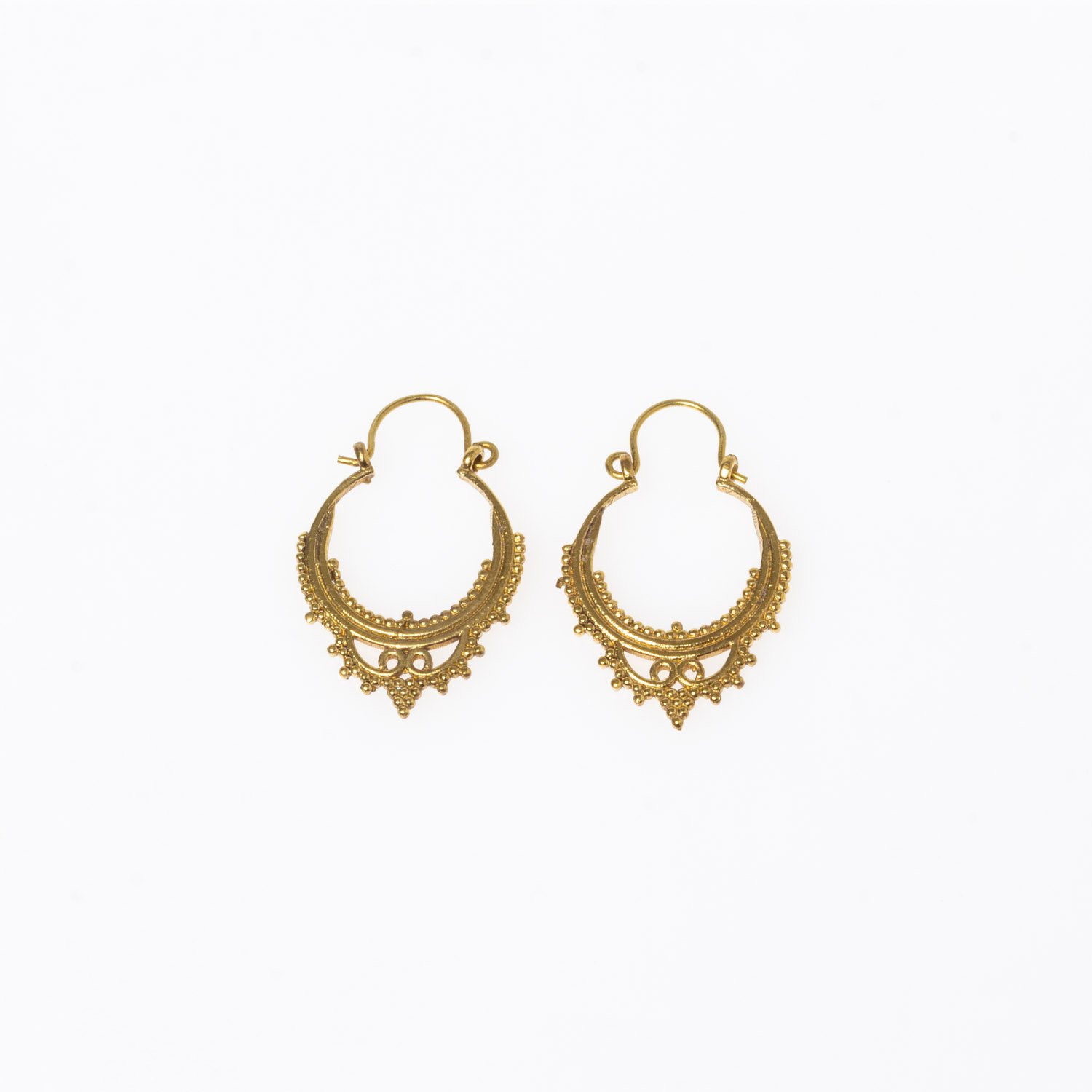 Brass Tube Earrings