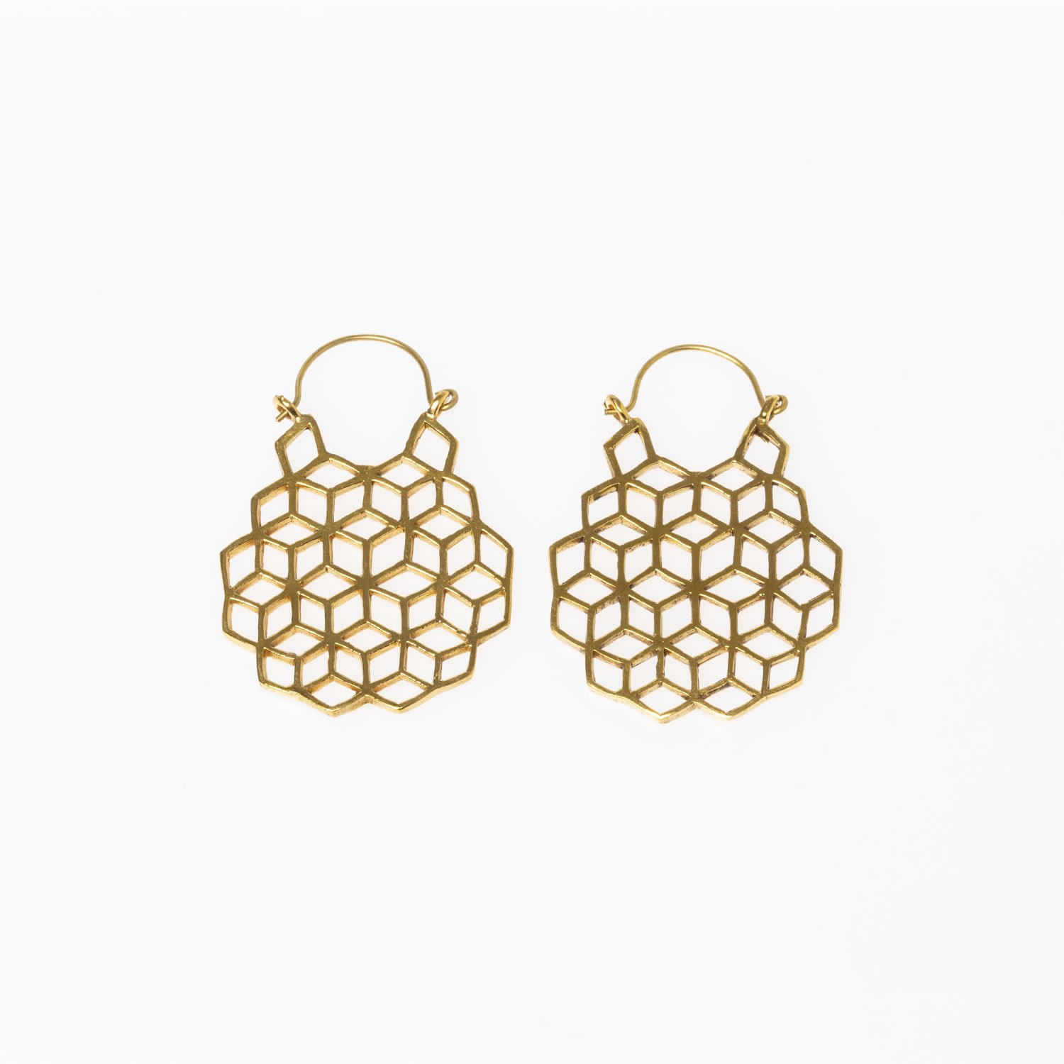 Brass Tube Earrings