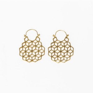 Brass Tube Earrings