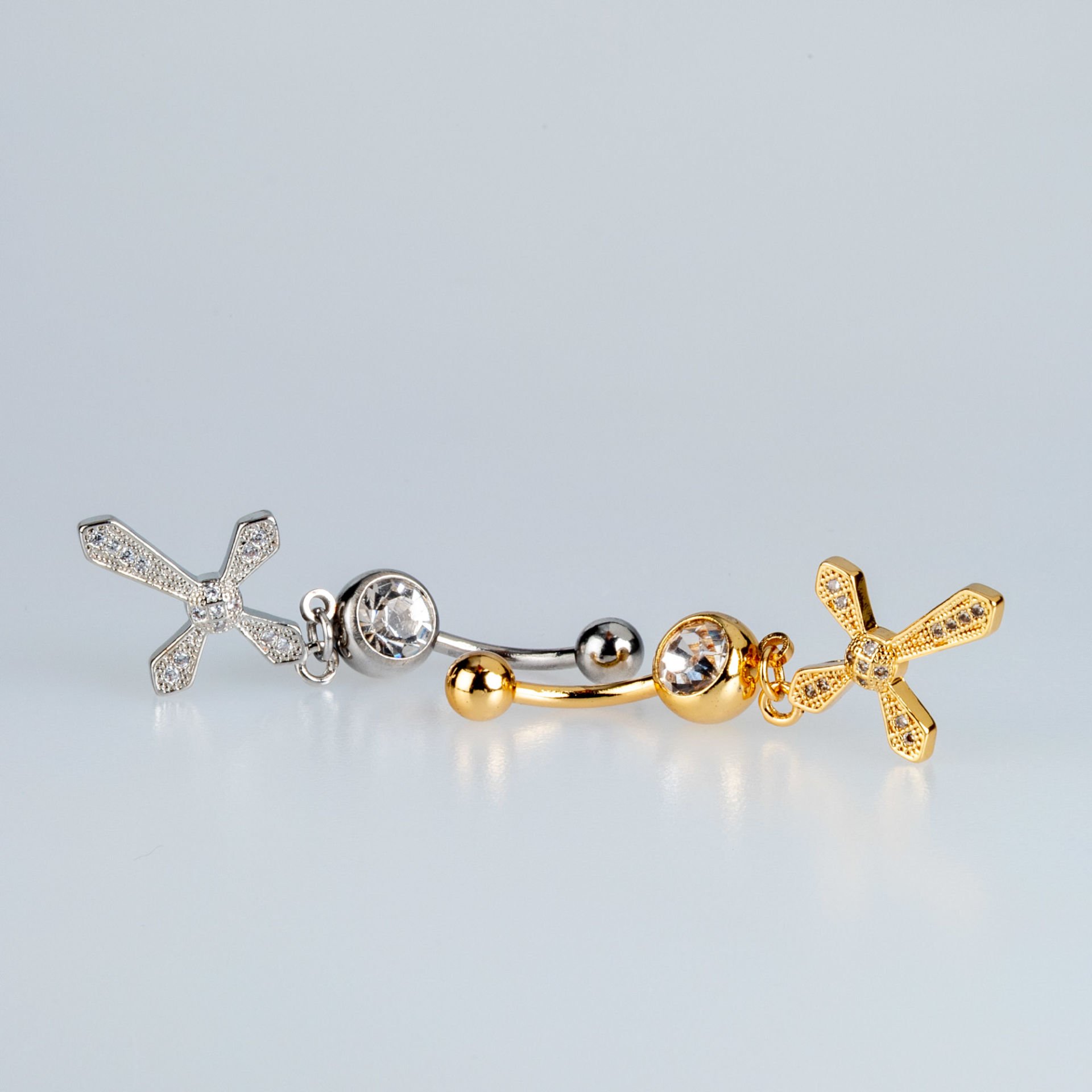 Piercing Göbek Haç
