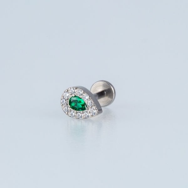 Piercing Titanyum Tragus Damla 5 Renk Seçeneği Renk 1