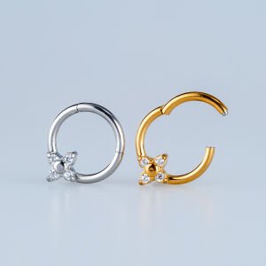 Piercing Çelik Halka Segment Çiçek