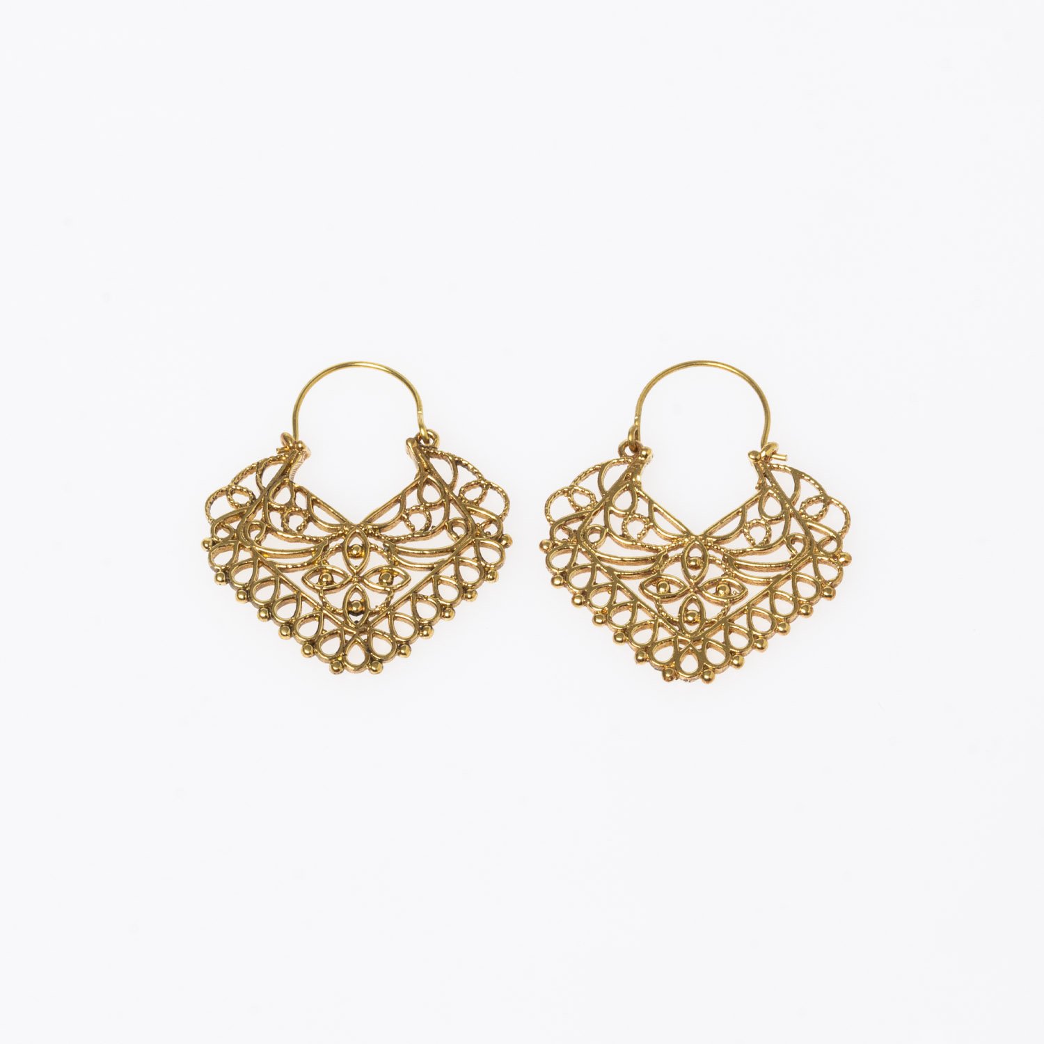 Brass Tube Earrings