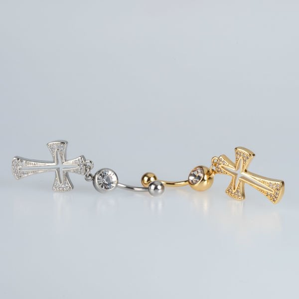 Piercing Göbek Haç