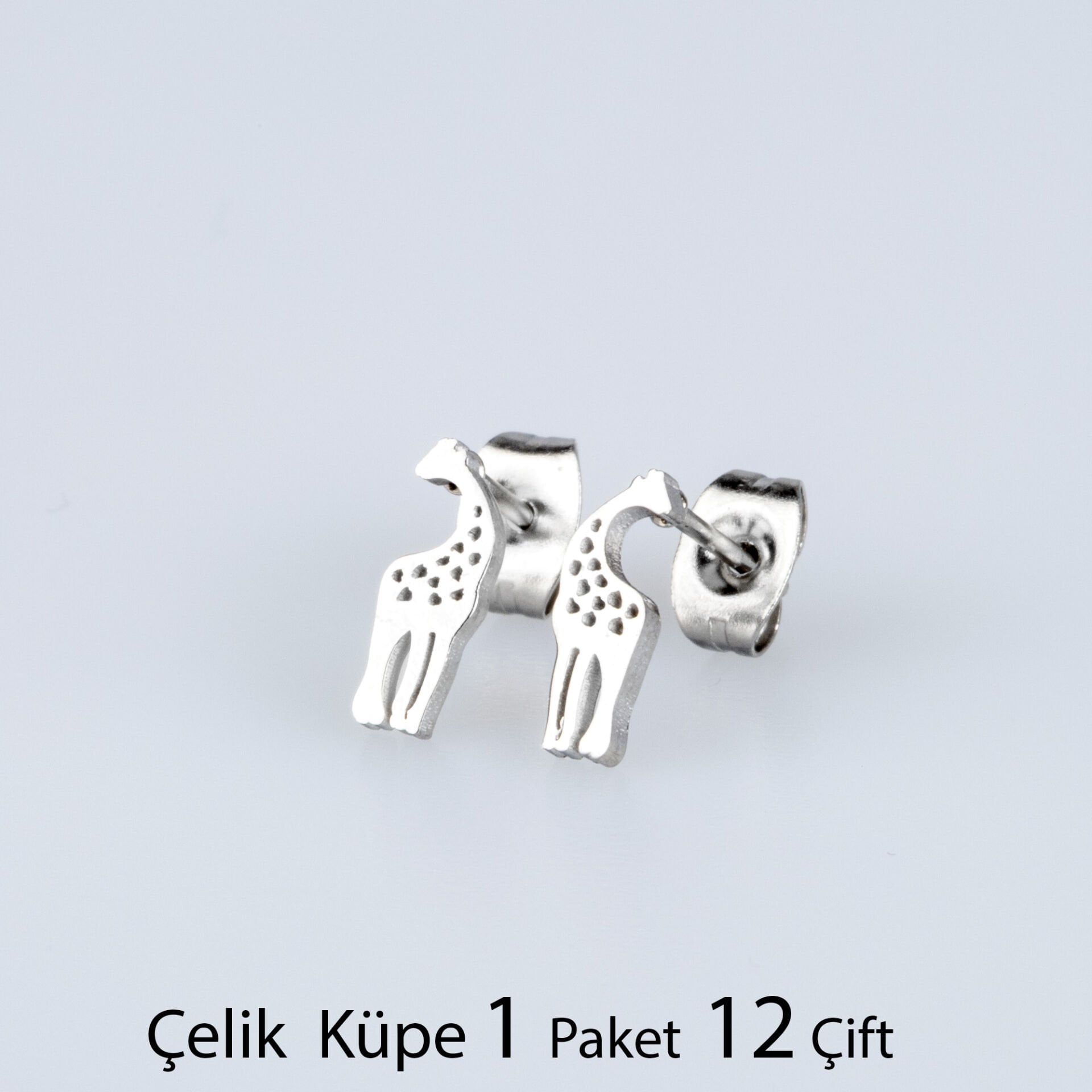 Çelik Küpe Zürafa Paket