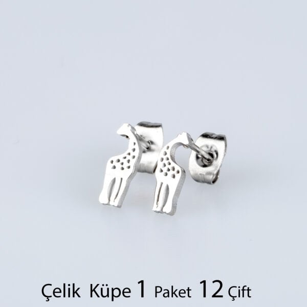 Çelik Küpe Zürafa Paket