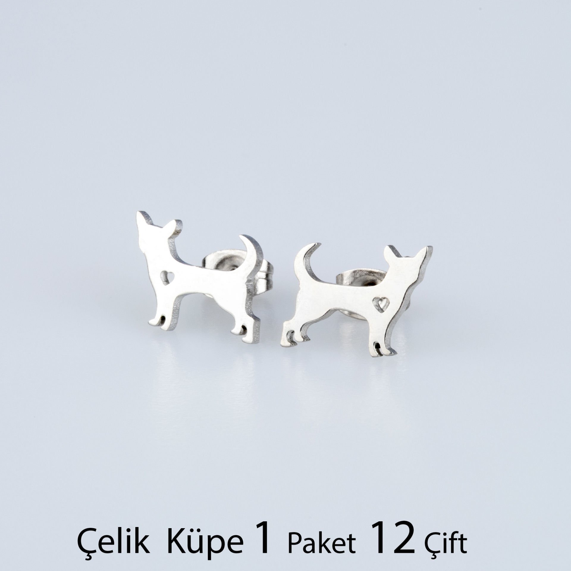 Çelik Küpe Kedi Paket