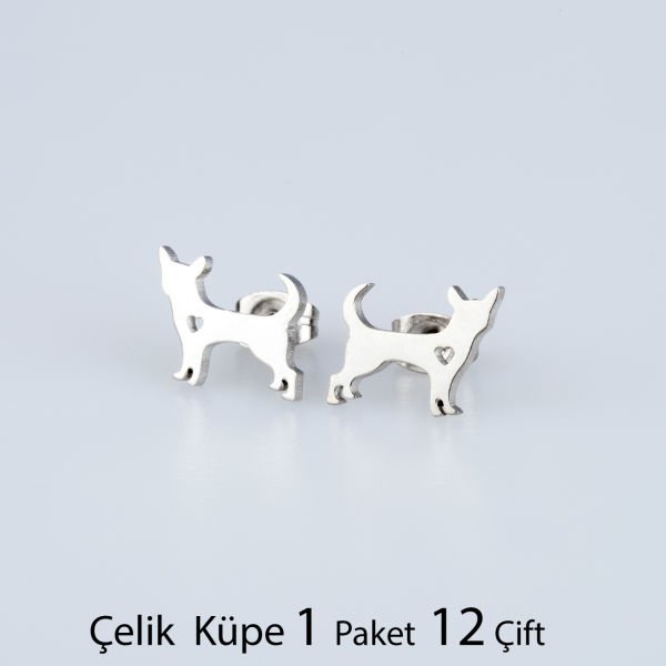 Çelik Küpe Kedi Paket