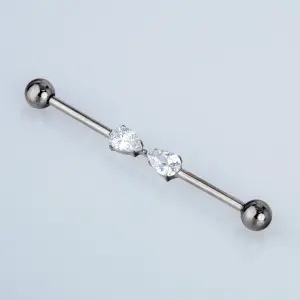 Piercing G23 Titanyum Köprü 1.6mm Bar 38mm