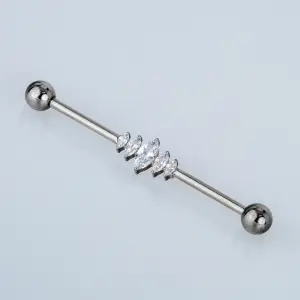 Piercing G23 Titanyum Köprü 1.6mm Bar 38mm