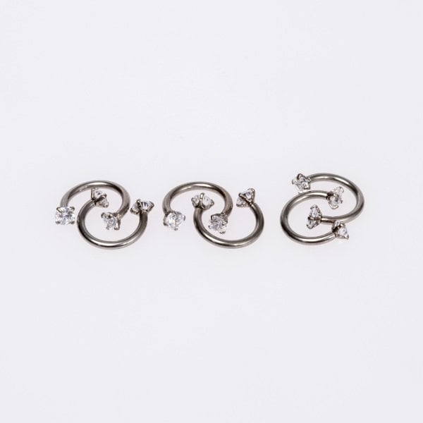 Piercing Titanium Septum 3mm Stone