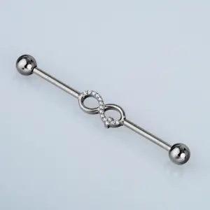 Piercing G23 Titanyum Köprü 1.6mm Bar 38mm Sonsuz