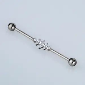 Piercing G23 Titanyum Köprü 1.6mm Bar 38mm