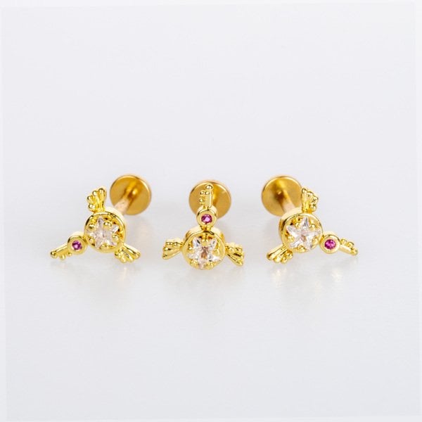 Piercing Tragus Yellow 8mm
