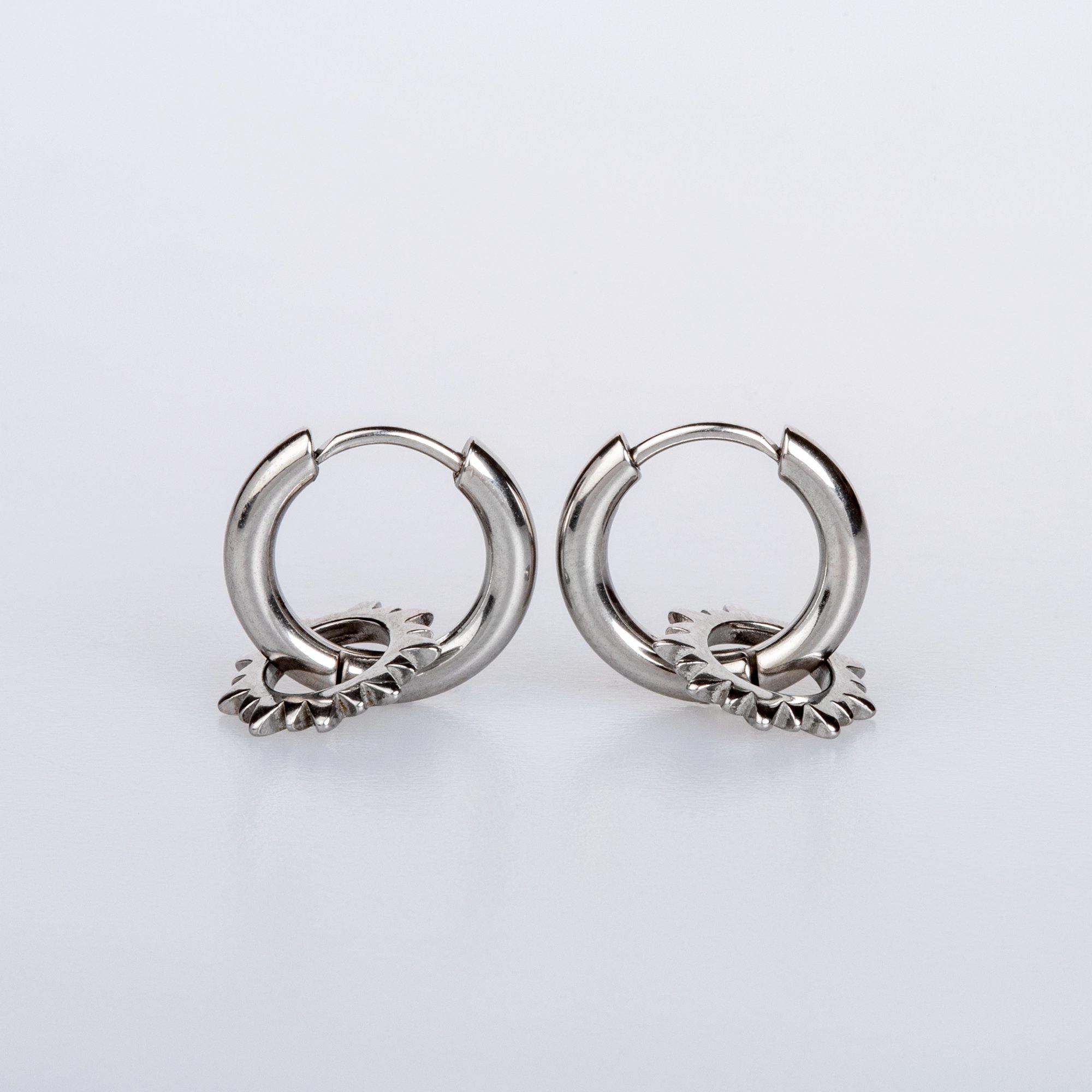 Steel Earrings - Pair