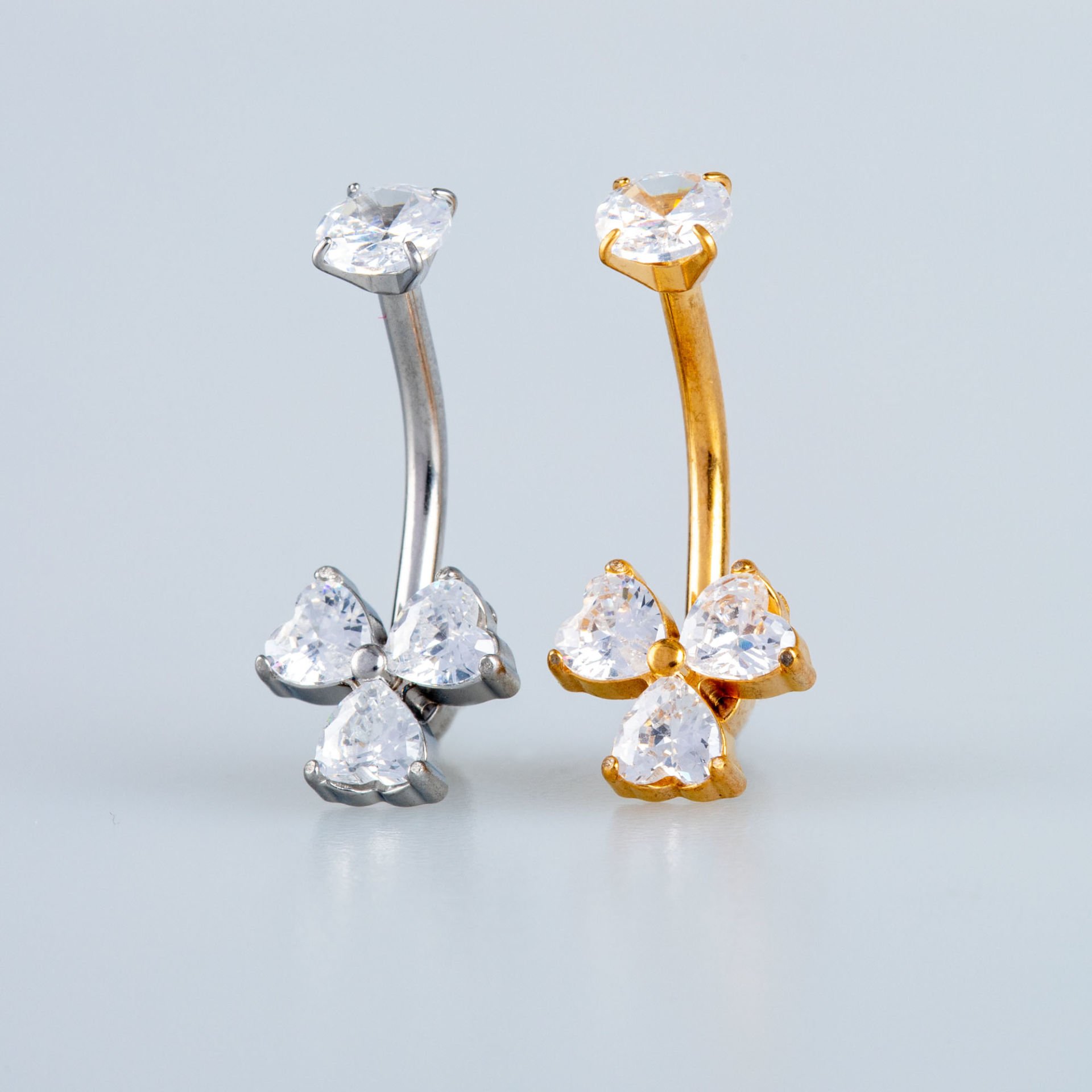 Piercing Çelik Göbek Çiçek