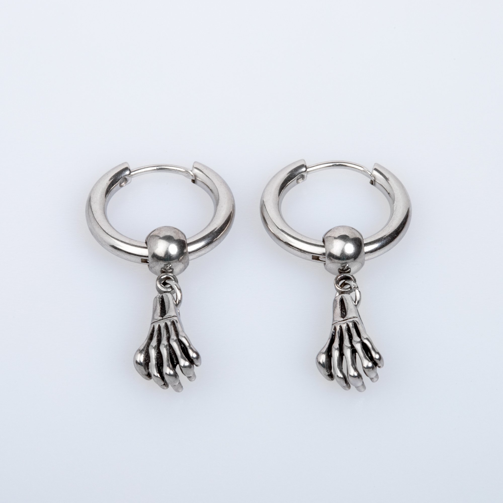 Steel Earring Gothic - Double