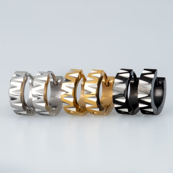 Steel Earrings - Pair